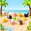 Mini Resin Animals Figurines Cute Tiny Cat Bear Elephant Turtle Dolphin Miniature Statue for Micro Fairy Garden Landscape Dollhouse Accessories