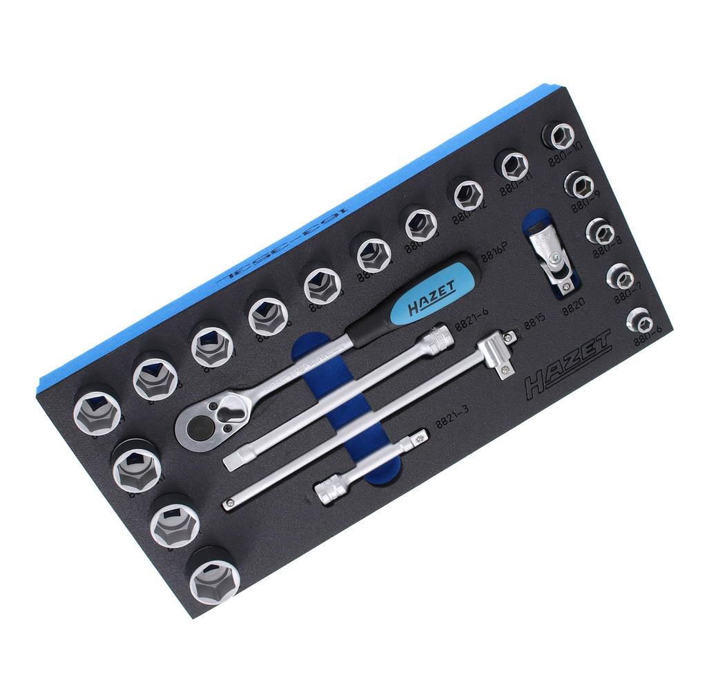 HAZET Innensechskant-Schlüsselsatz, 22-teilig, mit Koffer, 355 x 235 x 65 mm, japanischer Import [Regular Product] 880-2