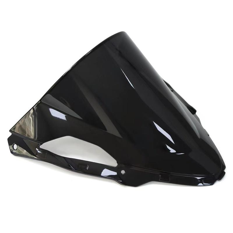 Motorcycle ZX6R Windshield For Kawasaki Ninja ZX 6R 636 ZX-6R 2024 Double Bubble Wind Windscreen Wind Deflectors Gray