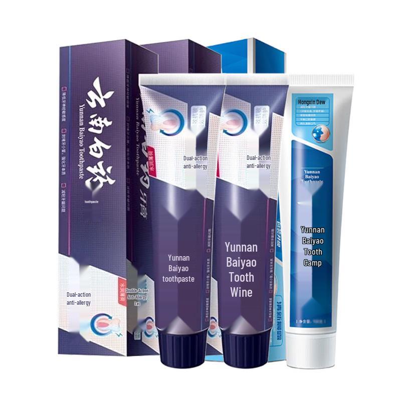 

Yunnan Baiyao Anti-Sensitive & Fresh Breath Toothpaste Value Pack 320g