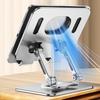 Aluminum Tablet Stand Desk Riser 360° Rotation Multi-Angle Height Adjustable Foldable Holder Dock for Xiaomi Samsung iPad Universal Tablet