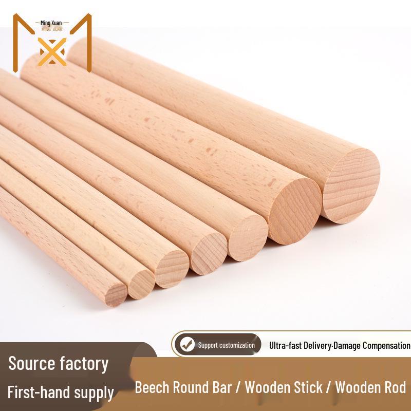 Круглая палка из бука - Материал для DIY-моделей, доступны разные размеры Diameter 3mm, Length 90cm [1 piece]