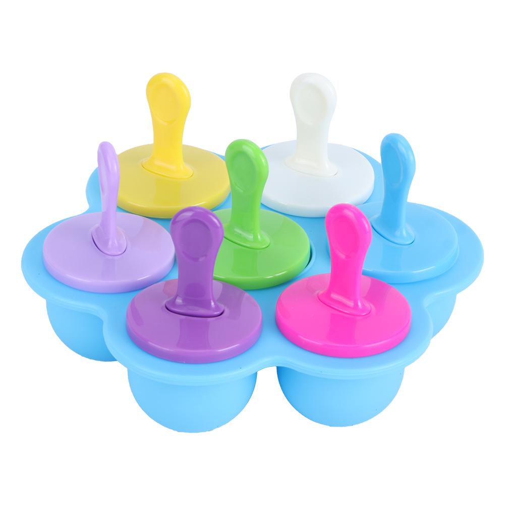 Household Reusable Silicone Ice Cream Molds DIY Making Mold Tool Kitchen Supplies