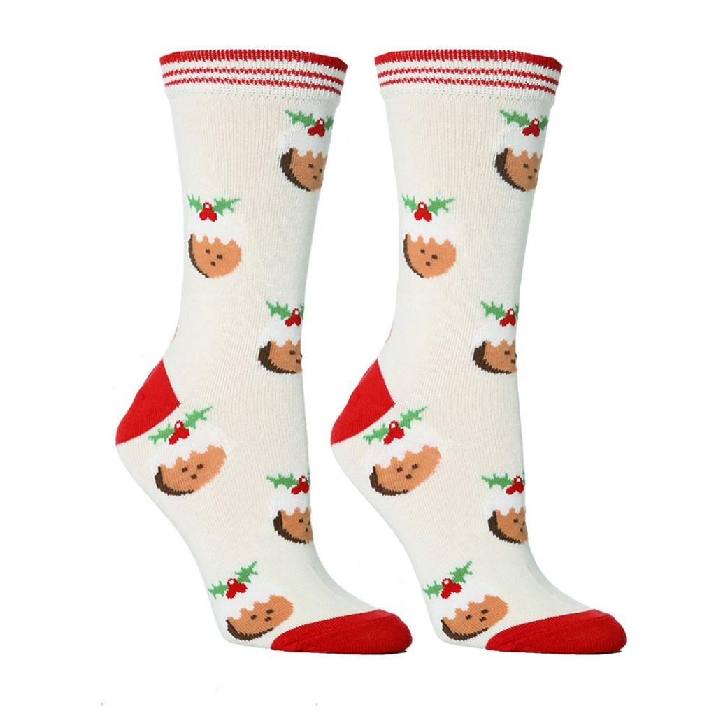 Unisex Cotton Knit Xmas Funny Socks Man Woman Lady Christmas Socks Santa Claus Santa Stockings