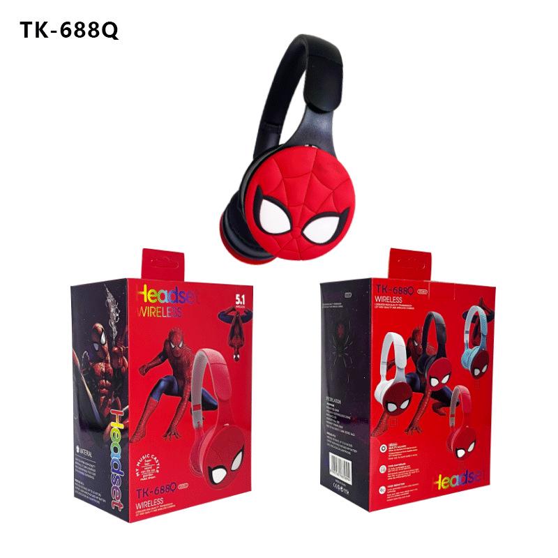 Spider-Man Kids' Foldable Bluetooth Headphones with Stereo Sound