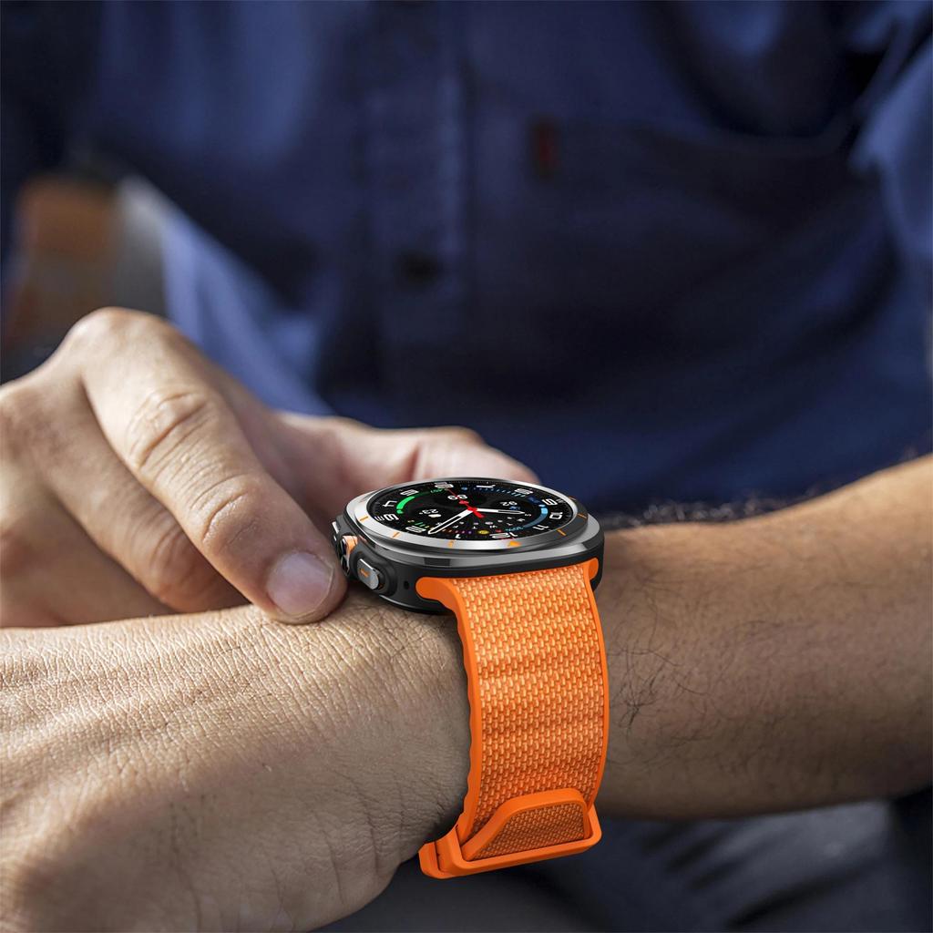 Official Silicone+Nylon Band For Samsung Galaxy Watch Ultra Strap 47mm Functional Sport Belt Bracelet Galaxy Watch 7 Ultra 47 Mm