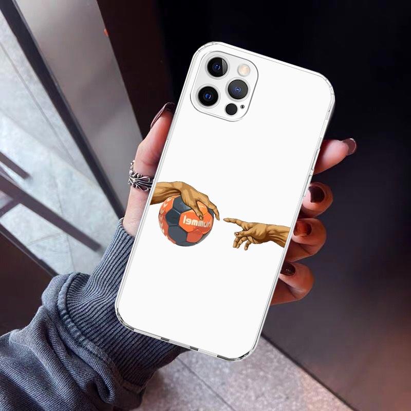 

Handball Sport Phone Case For iPhone 17 Air 11 13 Mini 14 15 Plus 16 12 Pro Max 16E SE 7 8 Pattern Soft TPU Back Cover 17 Air 1 iPhone 17 Air