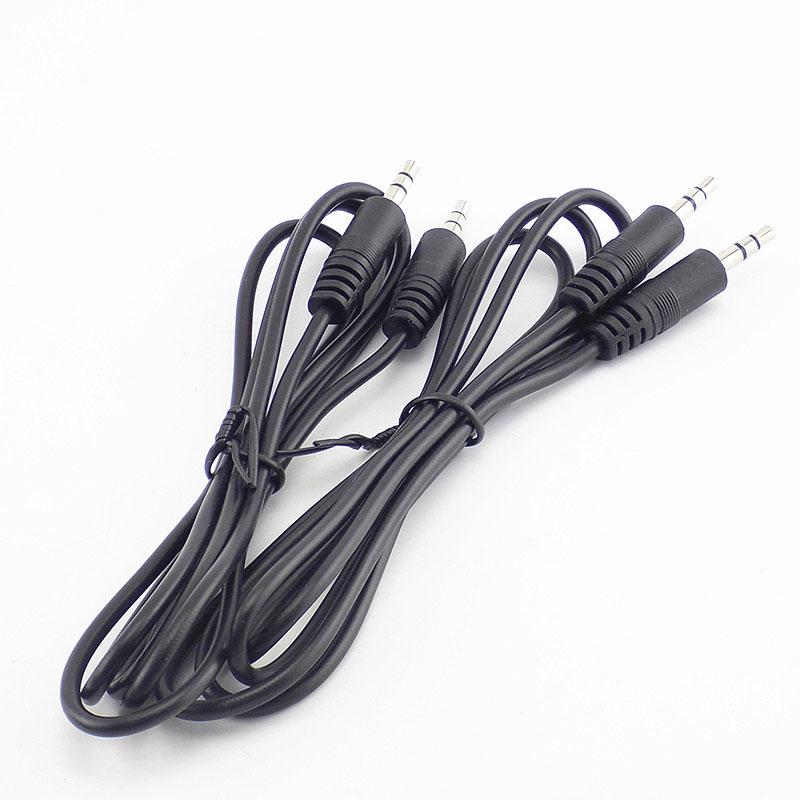 0.5m/1m 3.5mm to 3.5mm Aux Jack Male Extension Cord AUX Audio Cable Connectors Earphone Music Player Headphones