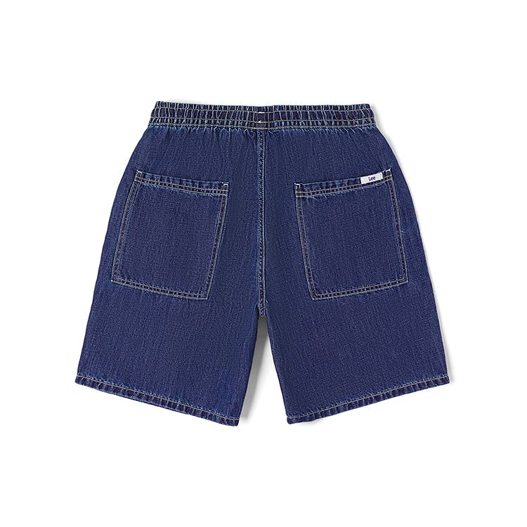 Lee SS23 Vintage Wash Solid Straight Leg Denim Shorts Men Shorts Medium-Blue LMB100908101249A02908