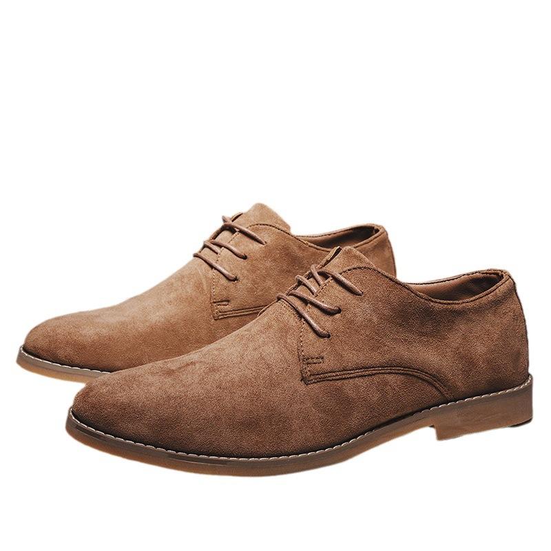 Mode Frühling Herbst Mode Spitz Wildleder Herren Freizeitschuhe Herren Businessschuhe