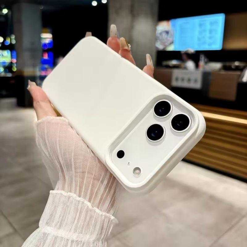 Bright Fluorescent Liquid Silicone Phone Case For iPhone 17 Air 17Pro 16 ProMax Silicone Button Protection Matte Solid Soft Cover