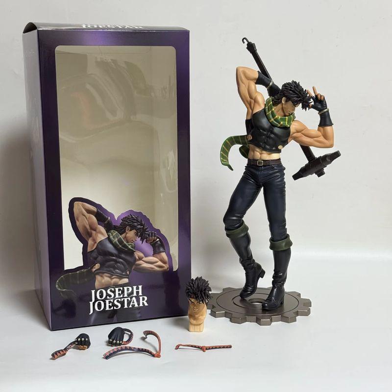 Jojo'S Bizarre Adventure Josef Joestar Action Figure Pop Culture Collectible Toy Hand-Made Er Qiao Swing Hammer Model Ornament