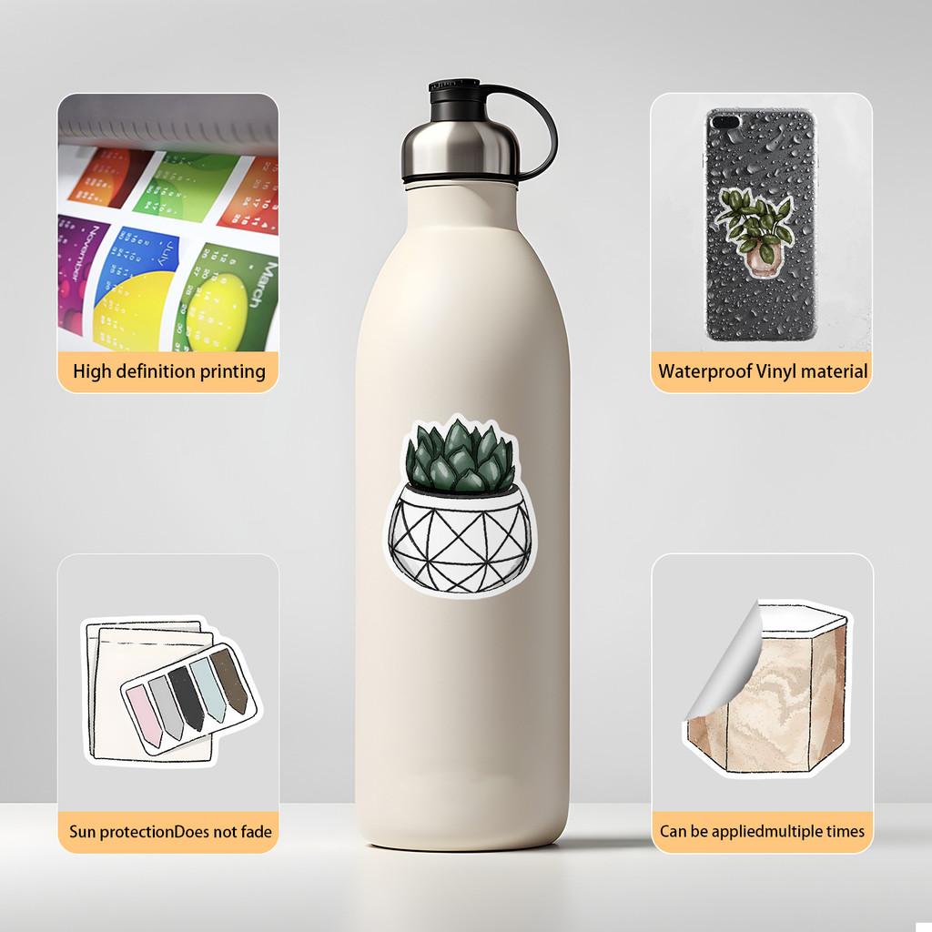 50PCS Bohemian Style Home Graffiti Stickers - Waterproof Decor for Water Cup, Phone & Computer AnimeWorlds Store