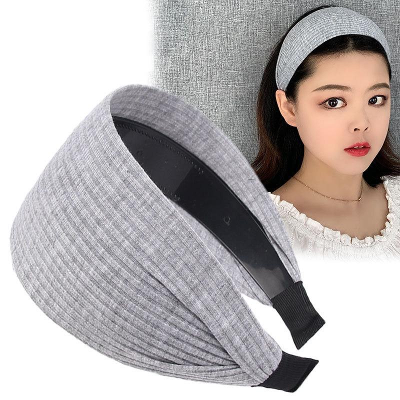 Wide Knitting Cotton Wrap Heandbnd For Women Sport Hairbands Girls Hairband Hoop Female Hair Accessories Headwear