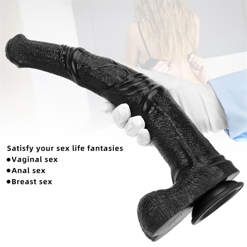 Dark Horse Dildo, weiblich, extra lang, hinten, Analplug, Analplug, Masturbation, Simulationsdildo