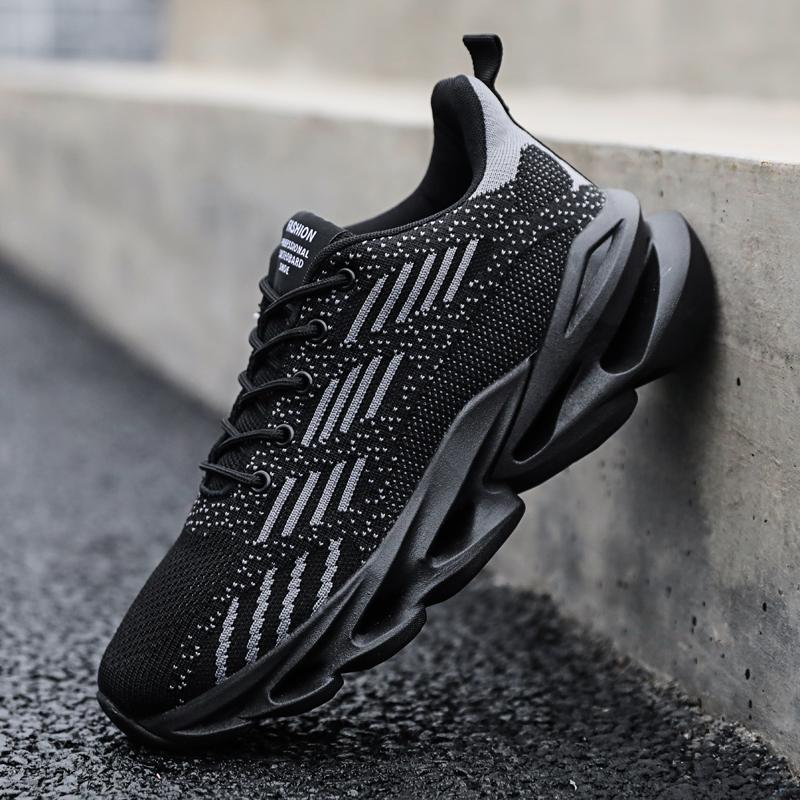 Men Platform Sneakers Ultra Light Running Shoes Fashion Casual Shoes Breathable Walking Shoes Non-Slip Fitness Training Shoes