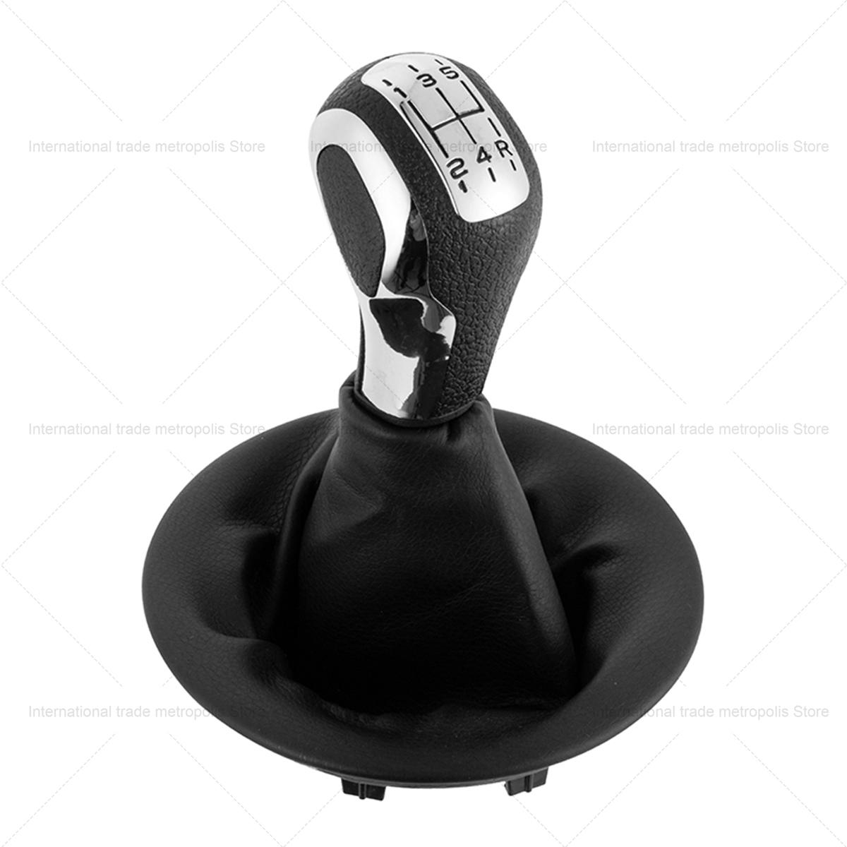 For Peugeot Partner 2008-on Car Gear Shift Knob Lever Shifter Stick Gaiter Boot Cover PU Leather For Citroen Berlingo III MK3 1 Set