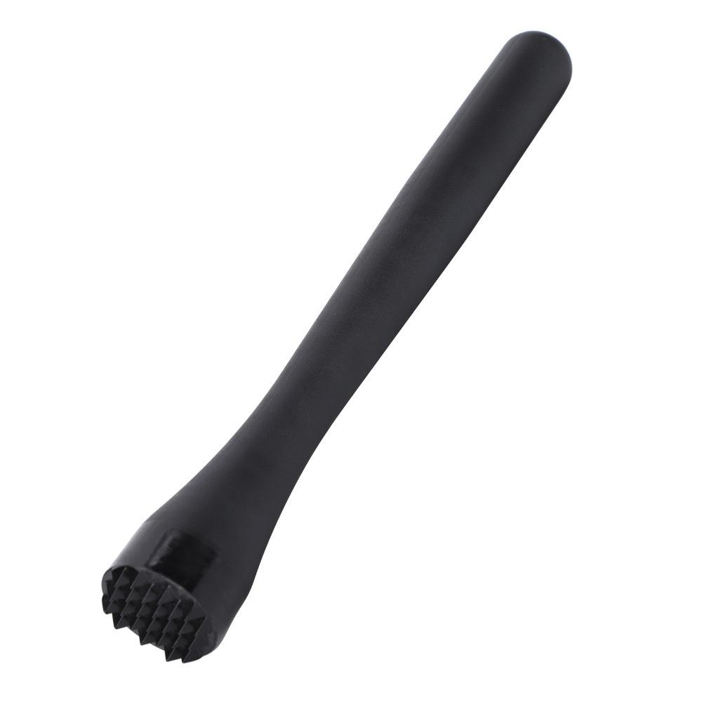PP Plastic Cocktail Muddler Black Bar Tool Durable Drink Mixing Tool Home