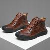 2025 популярные мужские повседневные туфли короткие ботинки независимая станция уличные повседневные мужские ботинки тренд средние и высокие мужские туфли