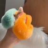 Plushies Orange Keychain Plush Orange Orange Plush Pendant Lucky Fluffy Tangerine Keychain  Women