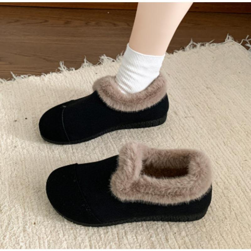 Winter Velvet Little White Shoes, New Female Students Thick-soled Heightening Sports Board Shoes