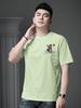 European Trendy Brand Cartoon Print Short-Sleeved T-Shirt for Men 2025 New Summer Casual Half-Sleeved Top Men's T-Shirt