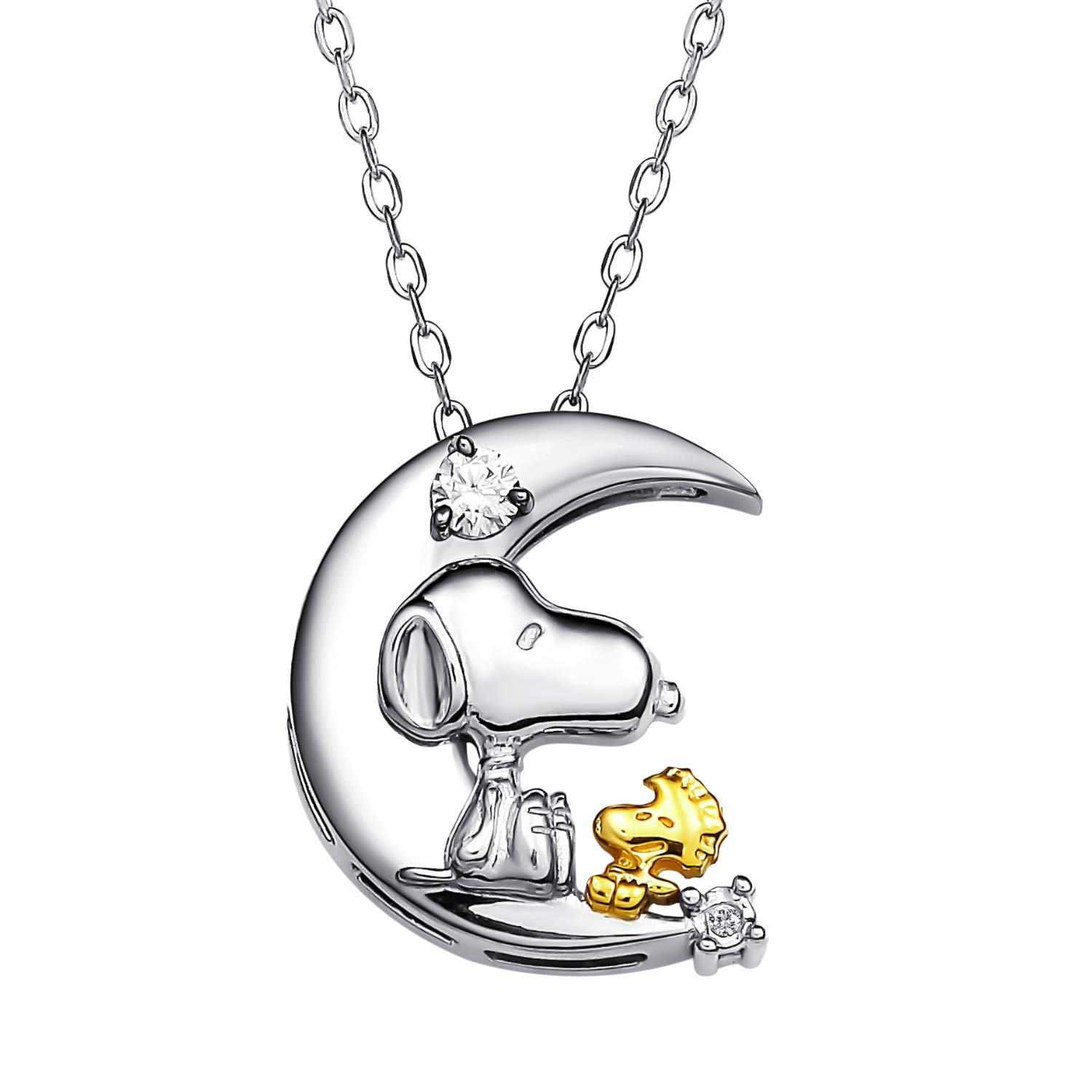 

70th Anniversary World Diamond Necklace [Peanuts] [Snoopy] (Moon) [Item]