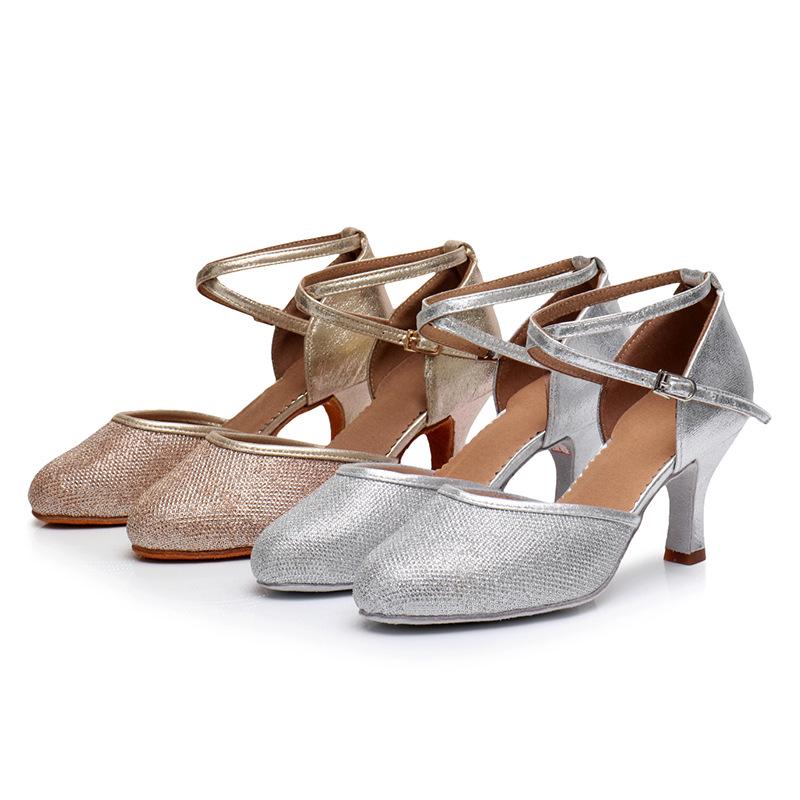 Dancing Shoes for Women/Ladies/Girls Ballroom Dance Shoes Closed Toe Professional Salsa/Latin Dance Shoes Heeled 5CM/7CM