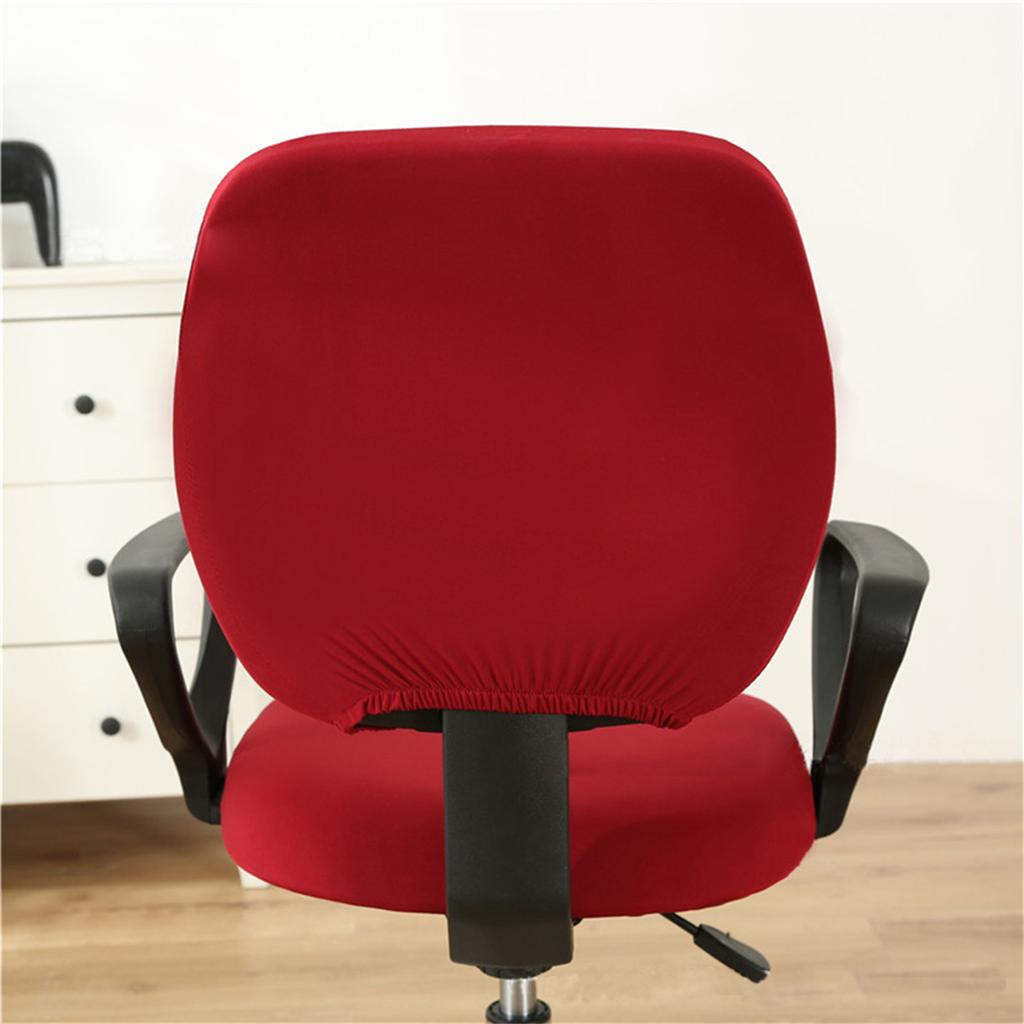 Office Chair Cover Stretchable Elastic Covers Backrest Coverings Cushion Protectors Desk Computer Chair Slipcover