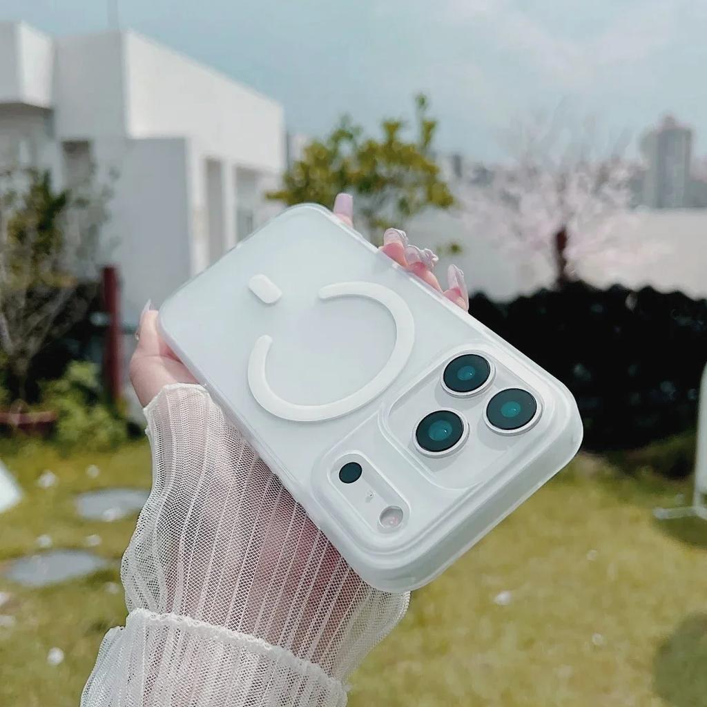New Shockproof Matte Translucent For Magsafe Magnetic Wireless Charge Phone Case for iPhone 17 17 Air 17Pro 17 Pro Max Cover