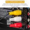 uxcell AV Audio Video Splitter 3RCA Female Plug to 6RCA Female 25cm Composite Video Splitter Adapter Output Cable 2-Pack Cable, Plug,