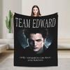 Twilight Saga Edward Bella Blanket Travel Office Flannel Throw Blanket For Home Decor Warm Soft Customized Bedspread Gift