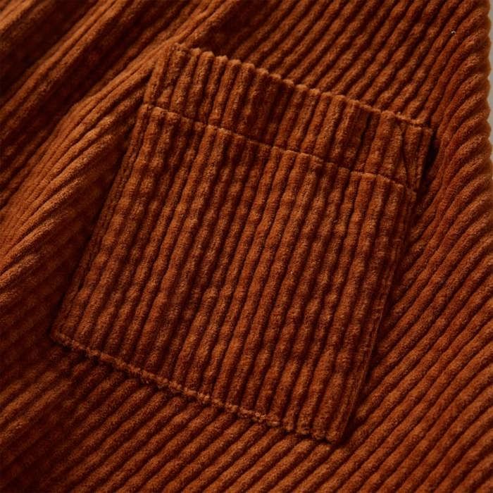 Corduroy Skirt with Pockets for Children Cognac 92/104/116/128/140