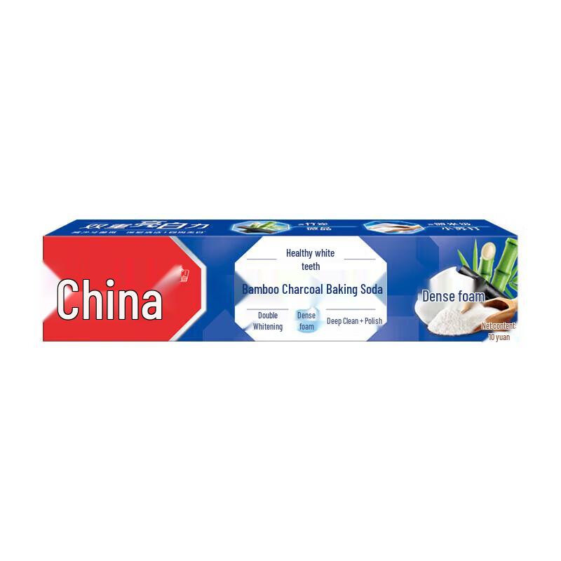 Zhonghua Healthy White Bamboo Charcoal & Baking Soda Mint Toothpaste