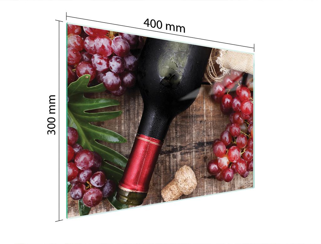 SZKLANA DESKA DO KROJENIA 40x30 WINO