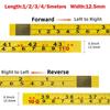 Durable Self-Adhesive Measuring Tape Imperial and Metric Scales Steel Metal Tape Measure Left-Right Reading Ruler Drafting