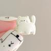 Cartoon Cat Ear Clip  Cute Soft Cute Sweet Girlish Heart Small Delicate No Ear Hole Earrings Fashionable High-Value Jewelry