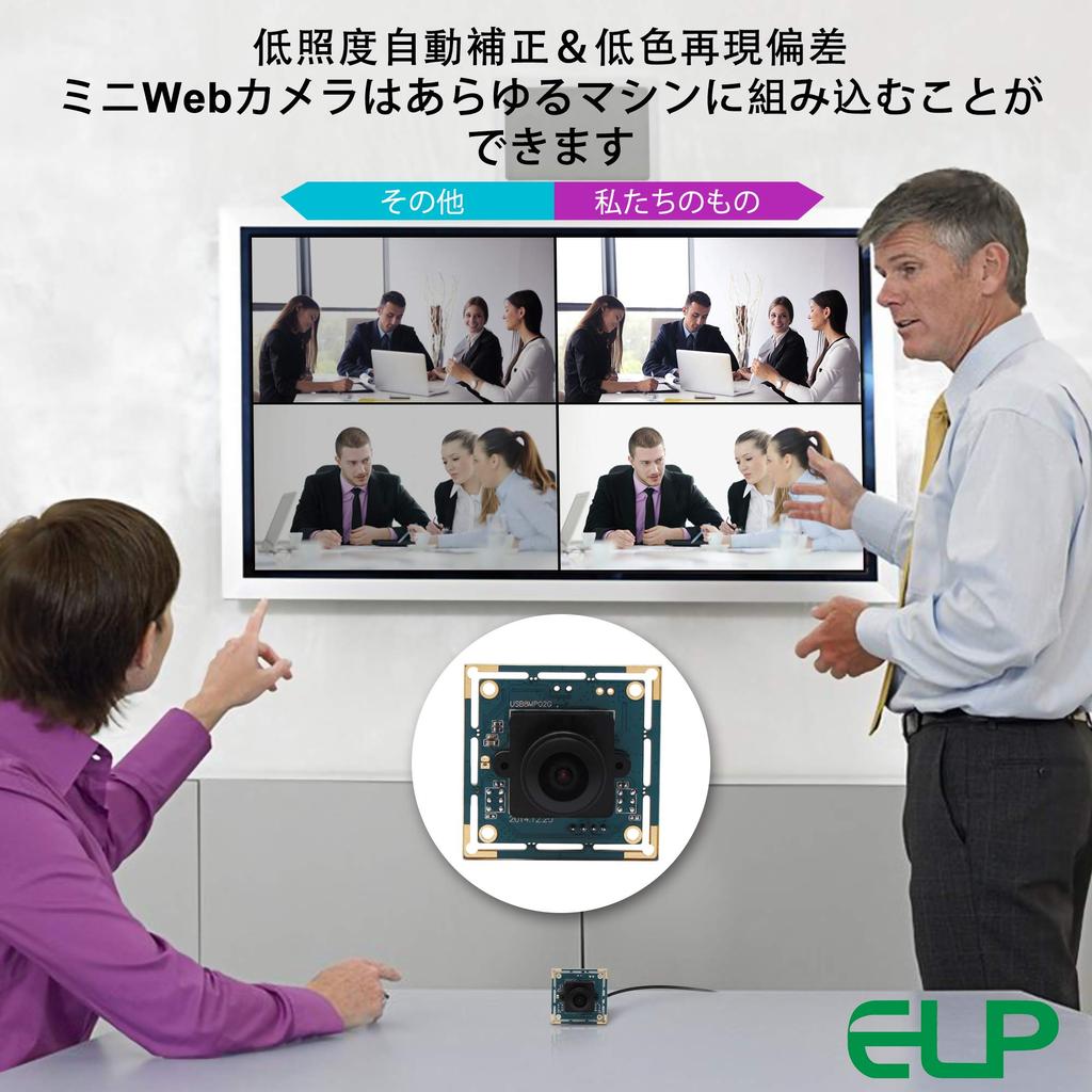 ELP 8 Megapixel USB Camera Module 2448P Web Camera 180 Degree Fisheye Web Camera Full HD High Speed 2448P 15FPS Camera HD Surveillance ATM Educational