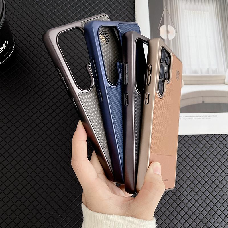 For Samsung Galaxy S23 S24 S25 Ultra Plus Case KIGC Ultimate Perfection Series Matte Leather Back Cover