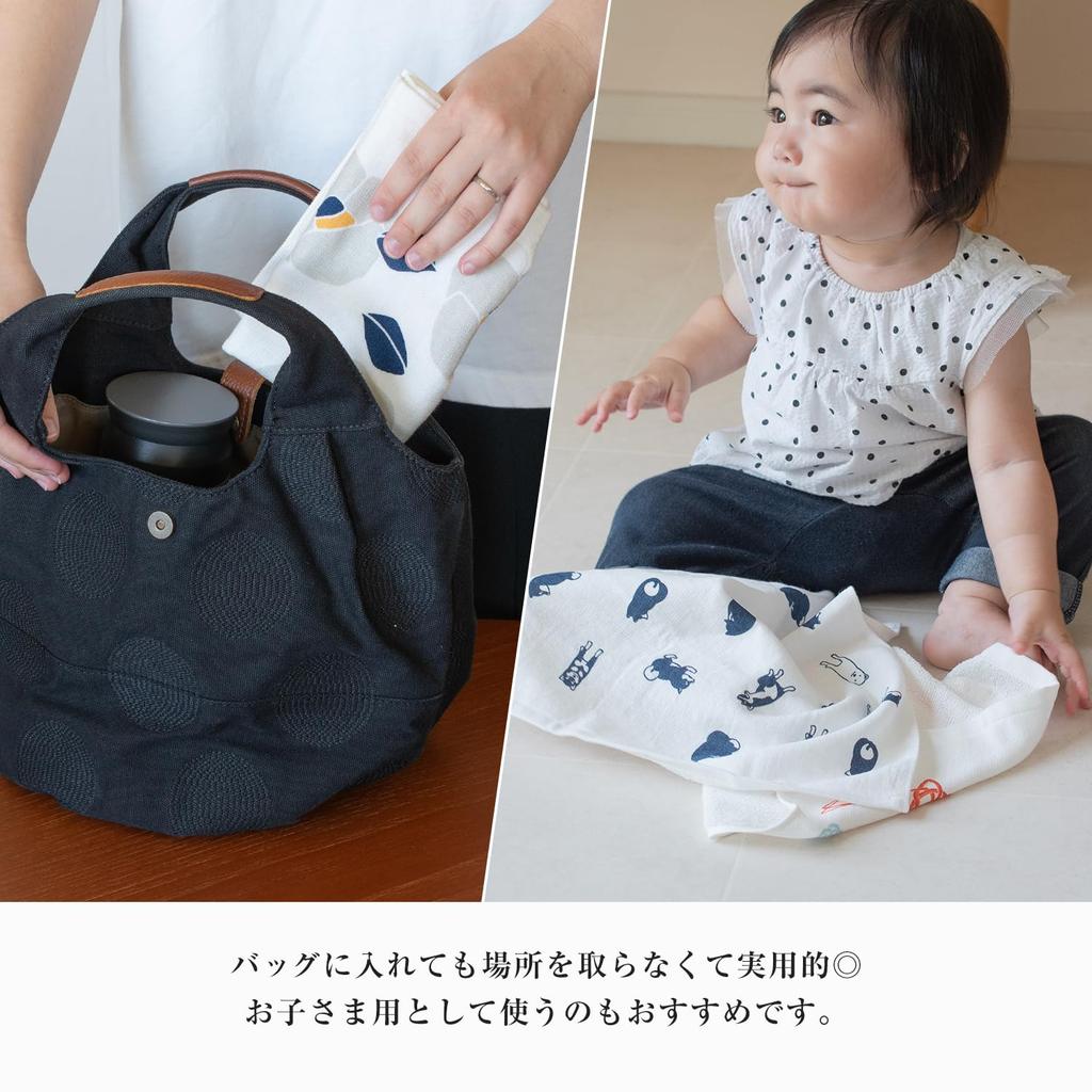 Bloom Gauze Hand Comfortable Senshu Kitchen Made In Customizable Design Towels, Towels, 6-Piece Set, Towels, Towels, Handkerchiefs, Thin,