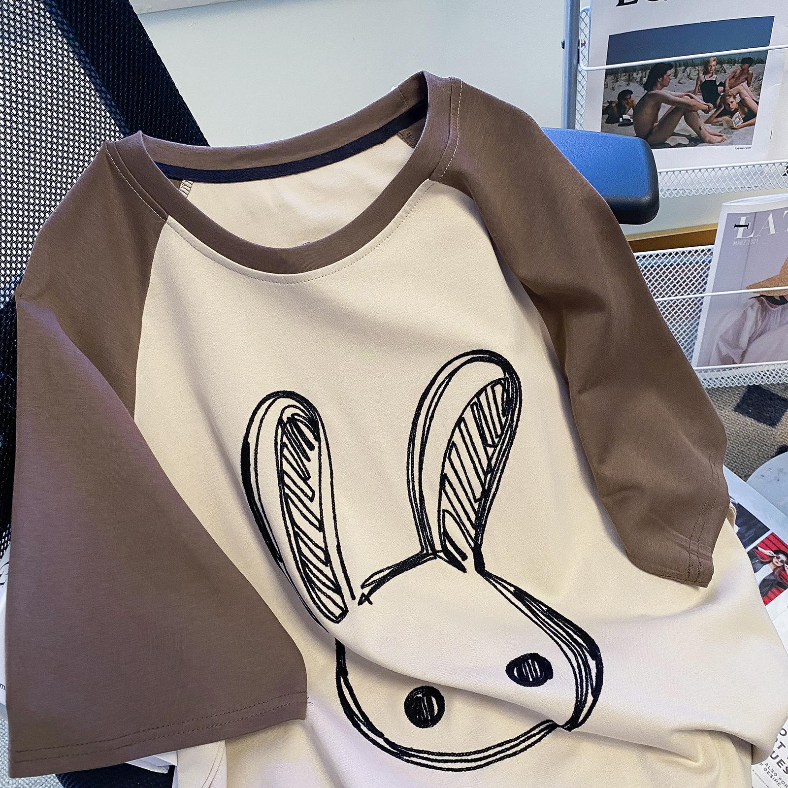 Футболка большого размера с короткими рукавами для женщин — фото 3