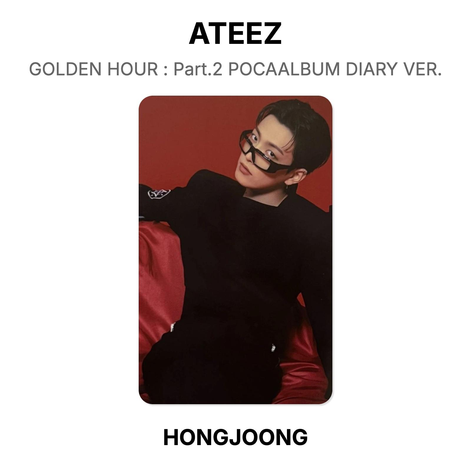 ATEEZ GOLDEN HOUR : Part.2 POCAALBUM DIARY VER. Official Photocard HONGJOONG