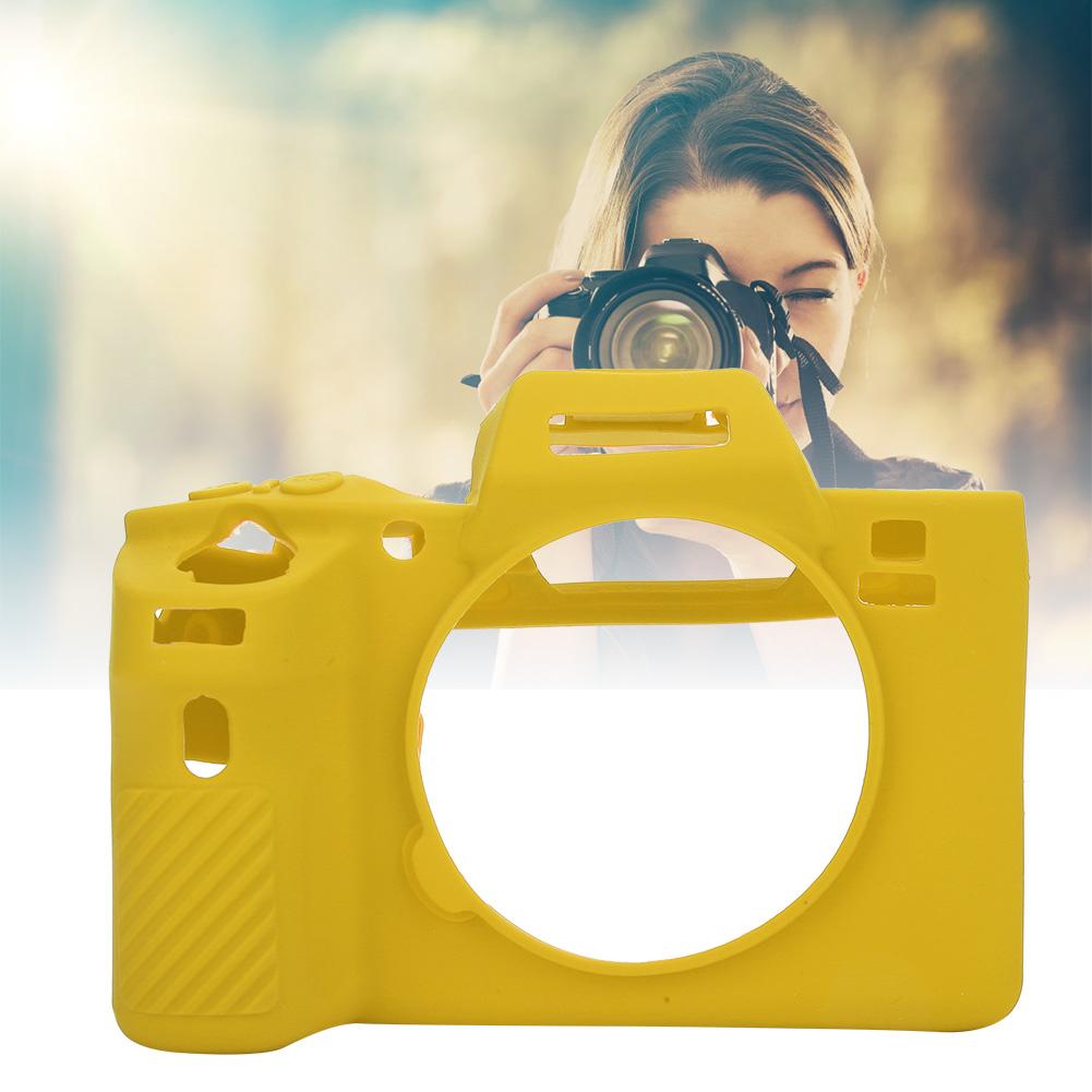 Healthy and Tough Digital Camera Silicone Cover for Sony A72 A7R2  A7S2 Washable ProtectorYellow
