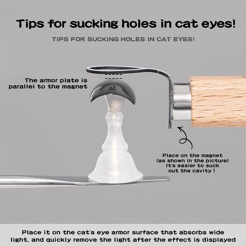 Nail Magnet For Hollow Cat'S Eye Design Magnet Iron Sheet 3D Magnetic Cat Eye Gel Polish Nail Art Stick Salon Studio Or Home