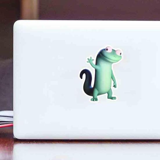 Aufkleber Niedlicher Gecko Vinyl Aufkleber Laptop Wasserflasche Autofenster