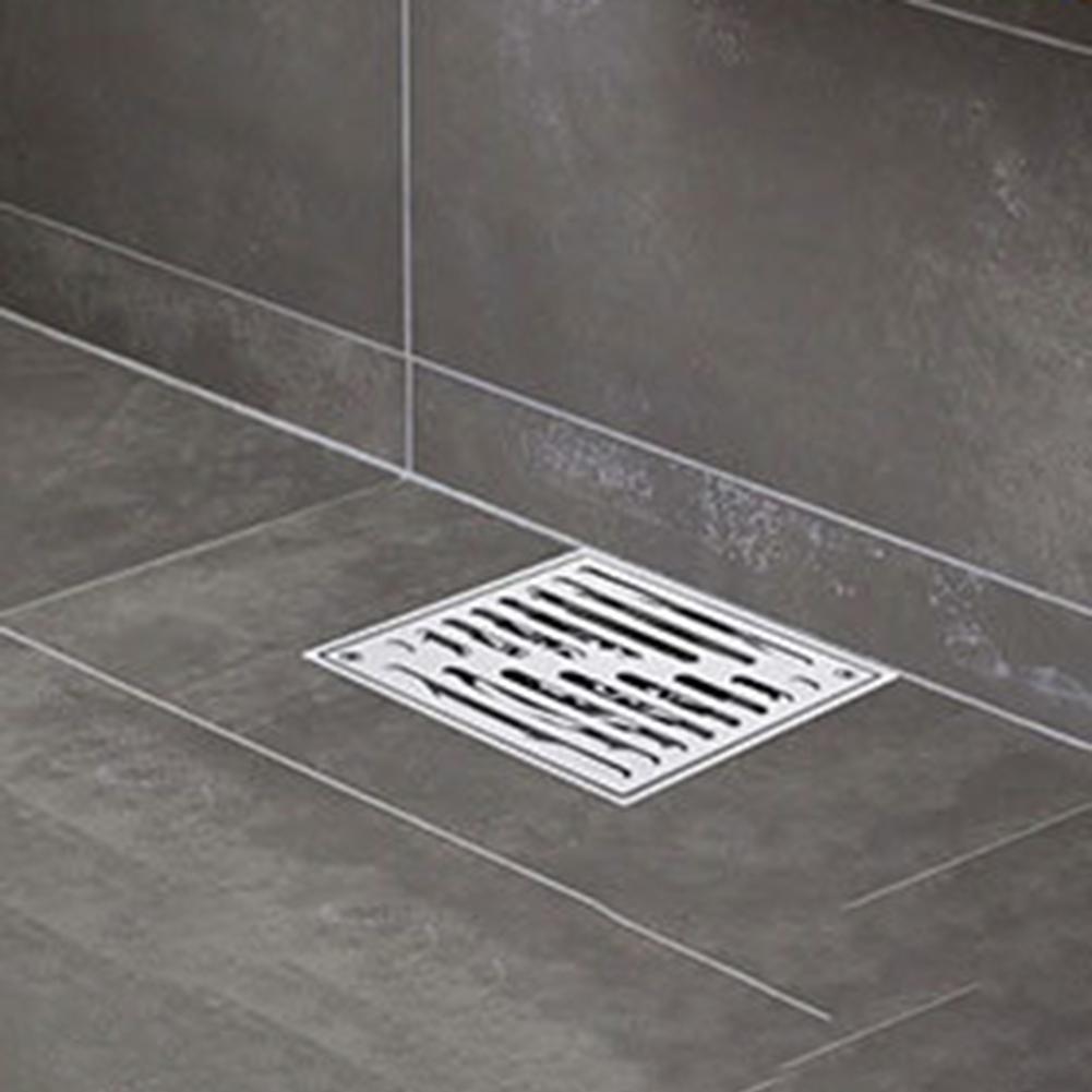 Heavy Duty Outdoor Yard Floor Drain, Removable Steel Block Grate With Robust Construction For Versatile Applications