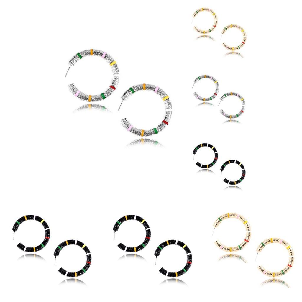 Stylish Alloy Geometric Hoop Earrings For Women Perfect For All Occasions