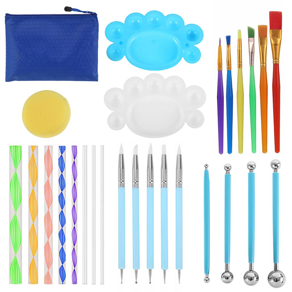 Mandala Art Painting Pen Set Painting Template Brushing Crafts DIY Creative Art Painting Pen Set