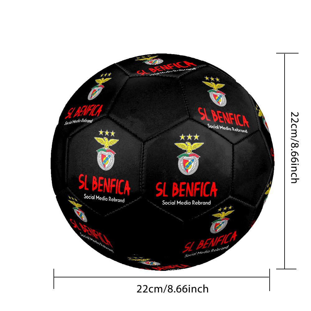 SL Benfica Soccer Ball Colorful All Ages Machine Stitched PVC Competition Ready Durable High-Bounce.SIZE5