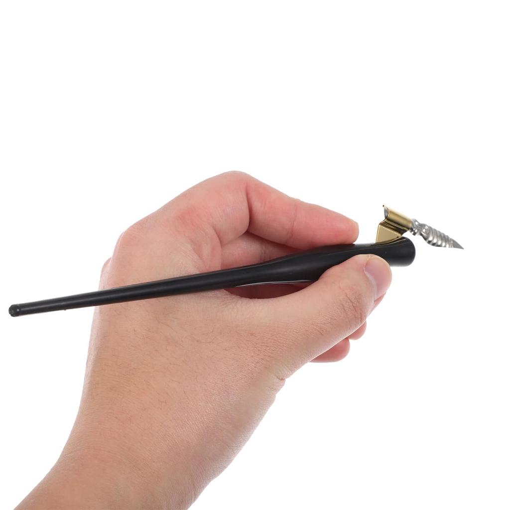 FRCOLOR Calligraphy Pen Dip Angled 5 Calligraphy Handwriting Set, Pens, Barrel, Resin, Vintage, Pens, Nibs, Drafting, Practice, Beginner, Drawing,
